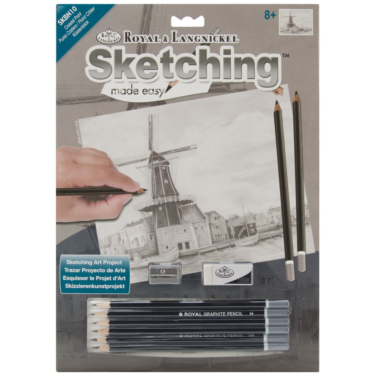 Royal & Langnickel(R) Sketching Made Easy Kit 9"X12"-Coastal Point